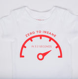 White Insane Mode Onesie